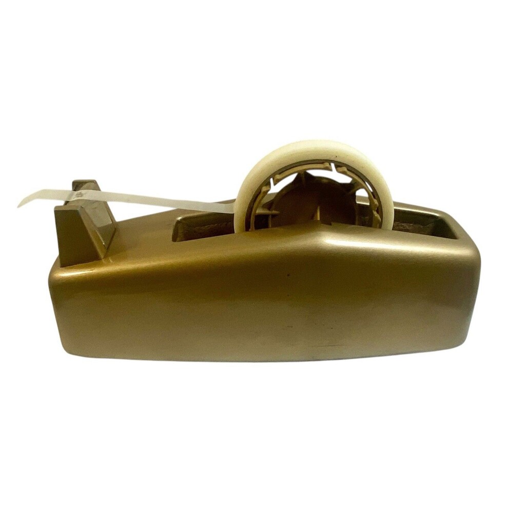 Vintage Scotch Tape Dispenser 3M Heavy Duty C-23 GOLD Business/Industrial